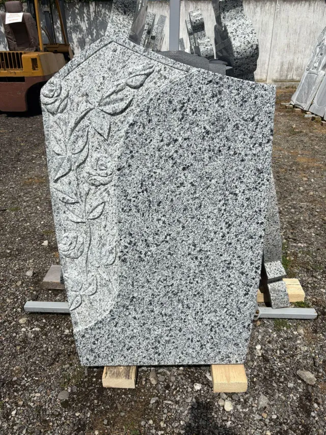MARMURA GRANIT GG9 cruce funerara granit gri cu vaze