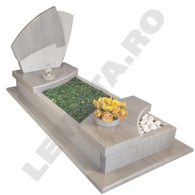 Lemeta 340 monument funerar quarzite grigia deschis lucios