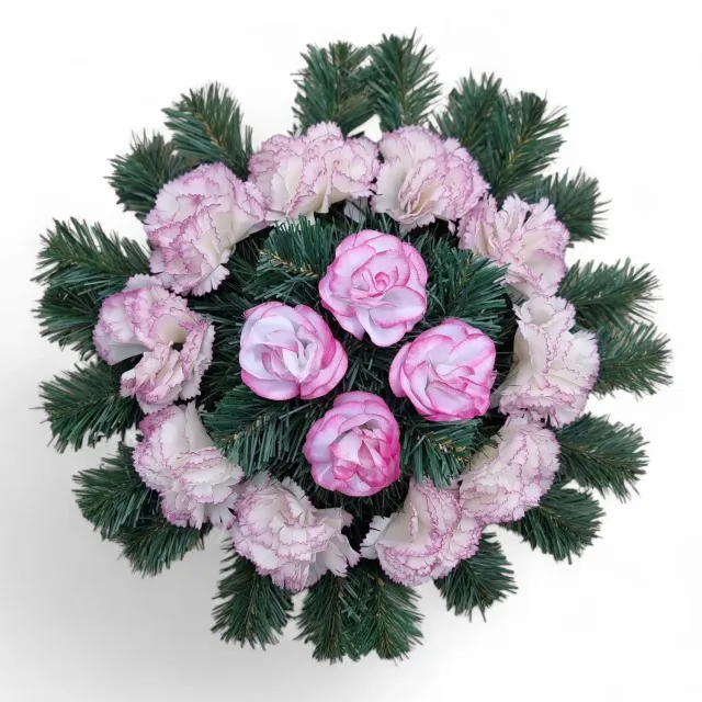 Lemeta Comexim coroana funerara 4 trandafiri 10 garoafe