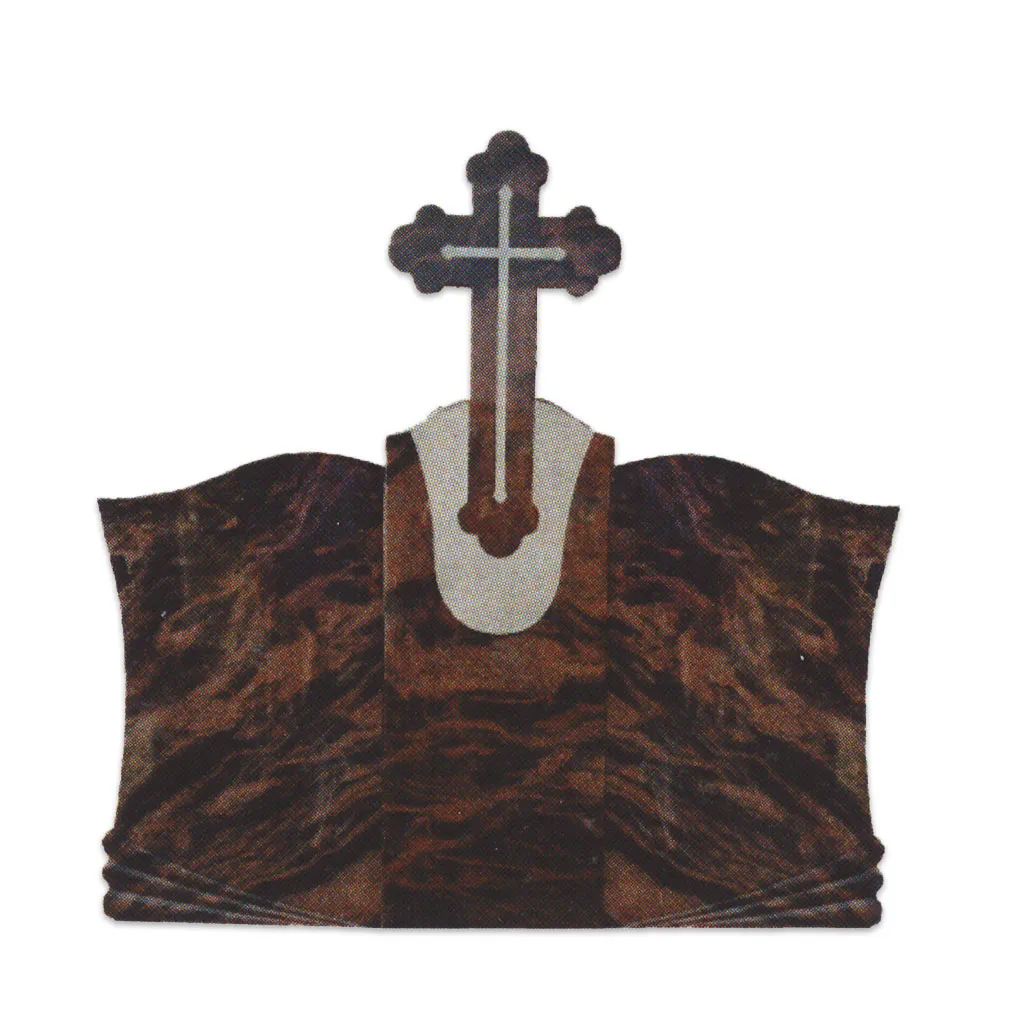 Lemeta Triplu monument funerar cu cruce granit
