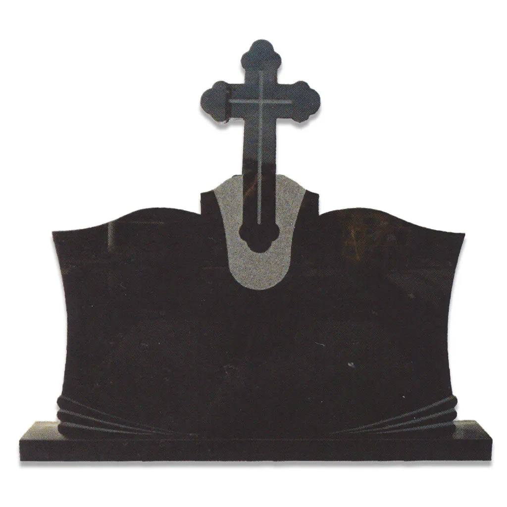 Lemeta Triplu monument funerar cu cruce granit