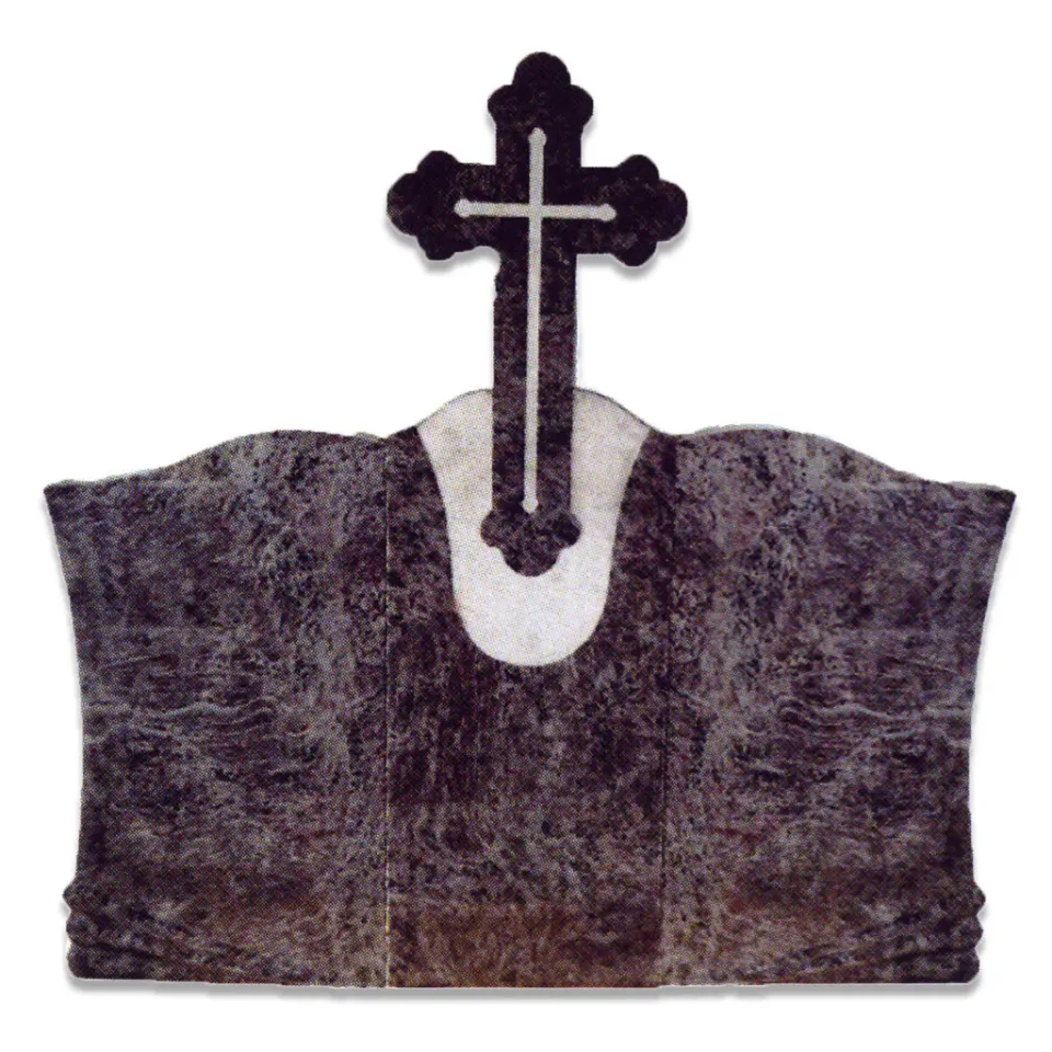 Lemeta Triplu monument funerar cu cruce granit