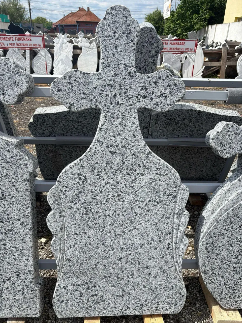 MARMURA GRANIT GG25 cruce funerara granit gri 130x62