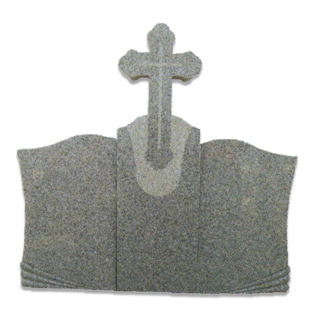 Lemeta Triplu monument funerar cu cruce granit