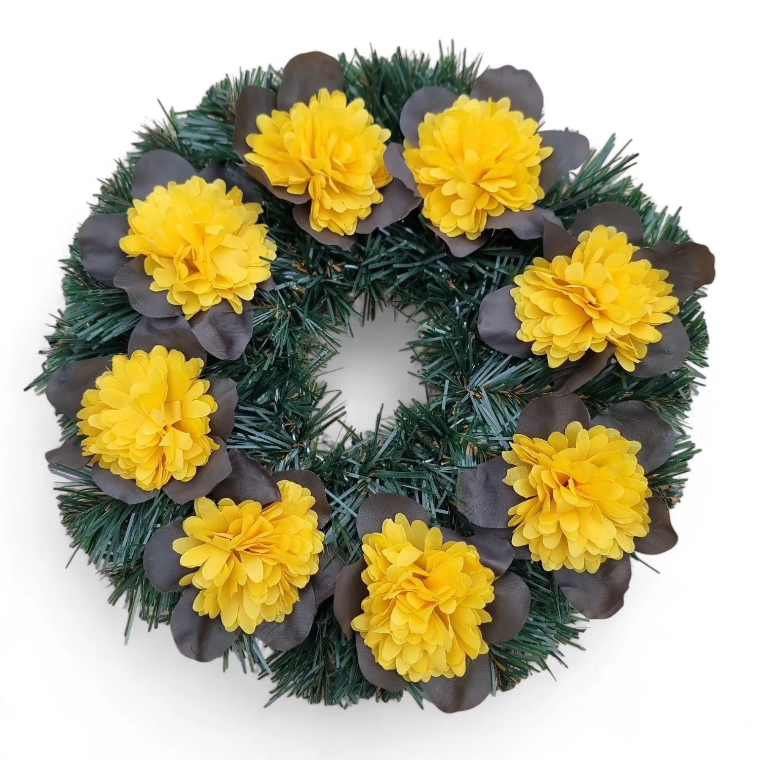 Lemeta Comexim coroană funerară artificială 8 dalii