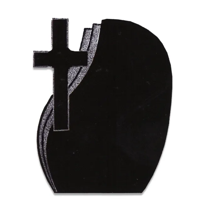 Lemeta Comexim Cross 63 monument funerar granit negru lucios