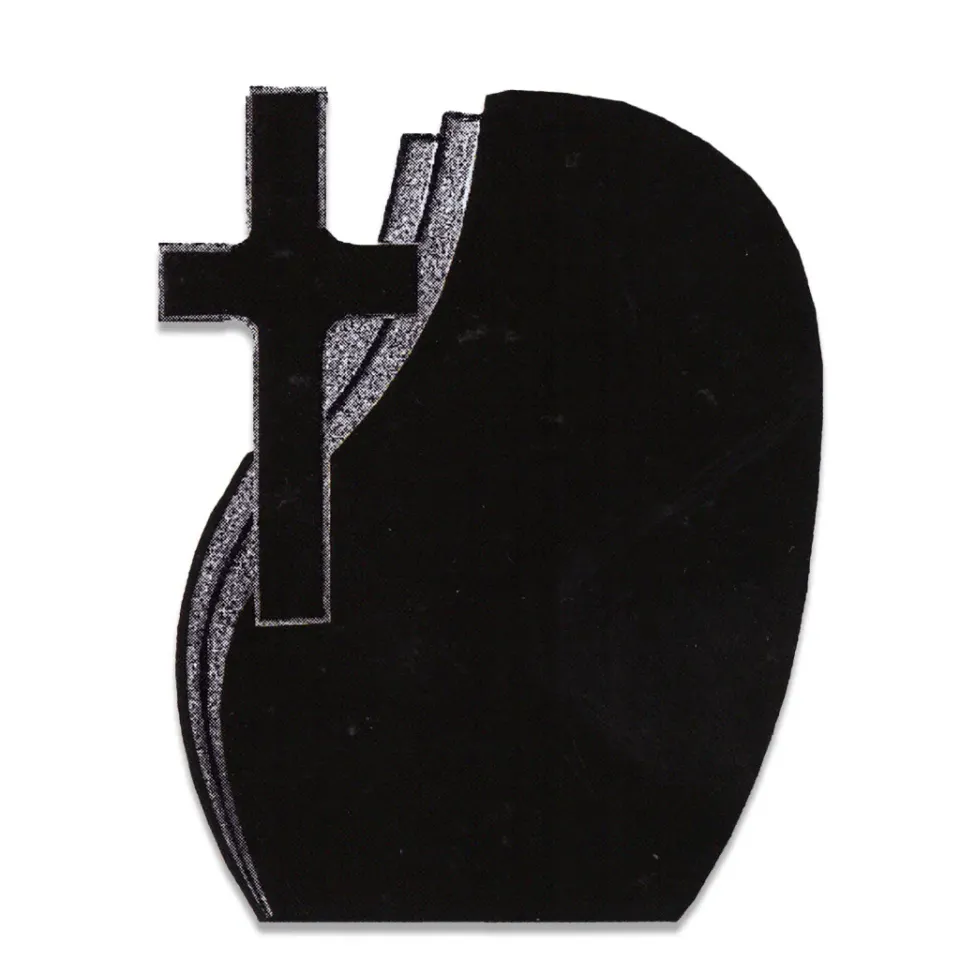 Lemeta Comexim Cross 63 monument funerar granit negru lucios