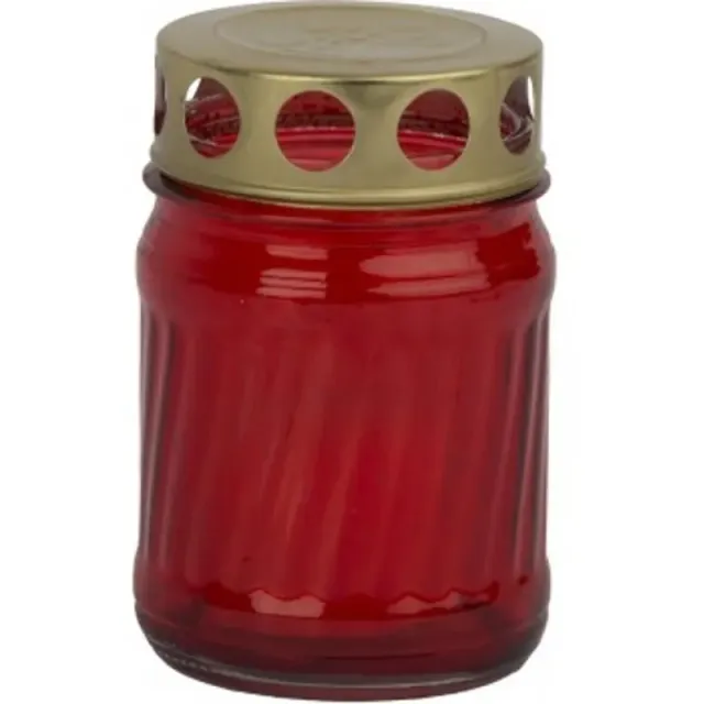 Lemeta Comexim 50-2G R candela sticla rosie cu fitil